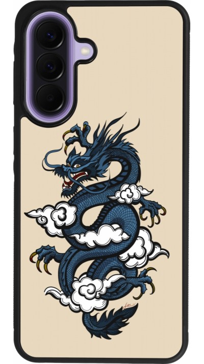 Coque Samsung Galaxy A57 5G - Silicone rigide noir Blue Dragon Tattoo