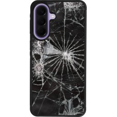 Coque Samsung Galaxy A57 5G - Silicone rigide noir Broken Screen