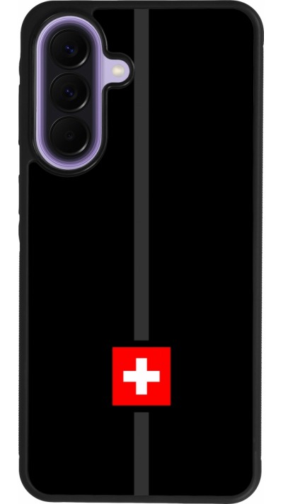 Coque Samsung Galaxy A57 5G - Silicone rigide noir Canton CH noir