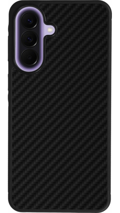 Coque Samsung Galaxy A57 5G - Silicone rigide noir Carbon Basic