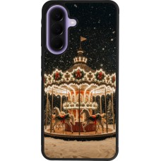 Coque Samsung Galaxy A57 5G - Silicone rigide noir Christmas 25 Carousel