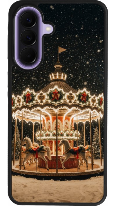 Coque Samsung Galaxy A57 5G - Silicone rigide noir Christmas 25 Carousel