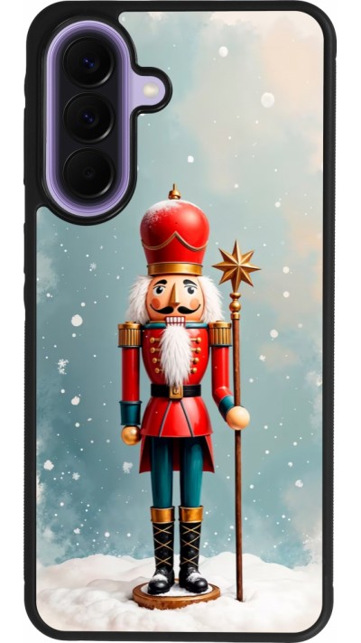 Coque Samsung Galaxy A57 5G - Silicone rigide noir Christmas 25 Nutcracker Snow