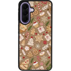 Coque Samsung Galaxy A57 5G - Silicone rigide noir Christmas 25 Pattern Ginger Cookie