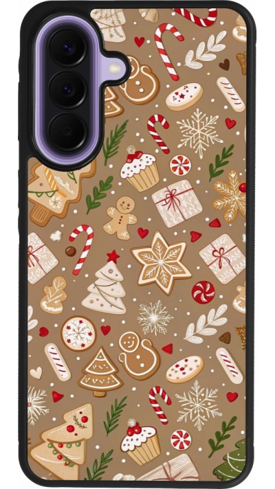 Coque Samsung Galaxy A57 5G - Silicone rigide noir Christmas 25 Pattern Ginger Cookie