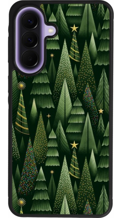 Coque Samsung Galaxy A57 5G - Silicone rigide noir Christmas 25 Pattern Xmas Tree