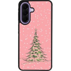 Coque Samsung Galaxy A57 5G - Silicone rigide noir Christmas 25 Pink Tree
