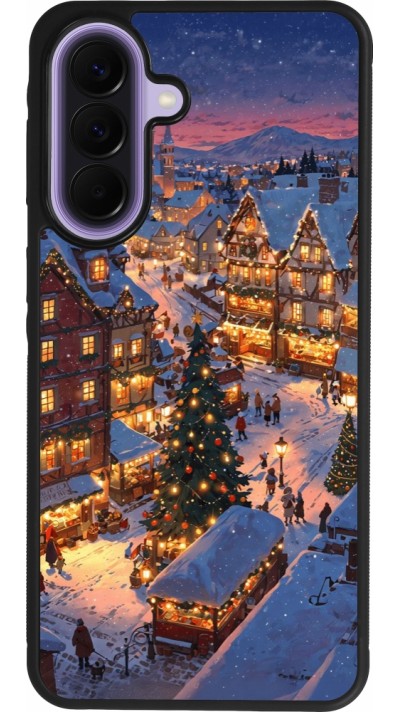 Coque Samsung Galaxy A57 5G - Silicone rigide noir Christmas 25 Xmas Village