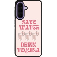 Coque Samsung Galaxy A57 5G - Silicone rigide noir Cocktail Save Water Drink Tequila