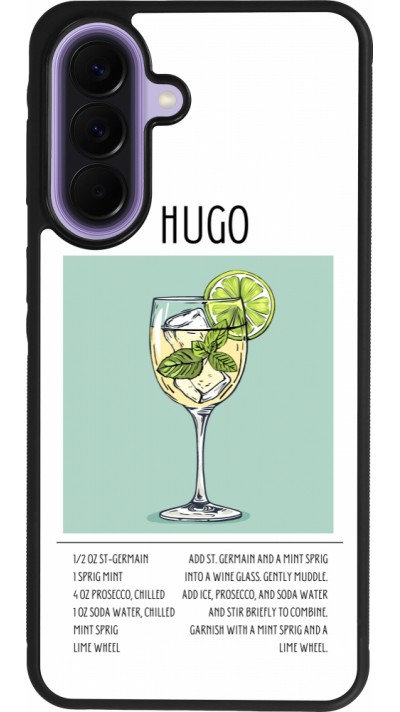 Coque Samsung Galaxy A57 5G - Silicone rigide noir Cocktail recette Hugo
