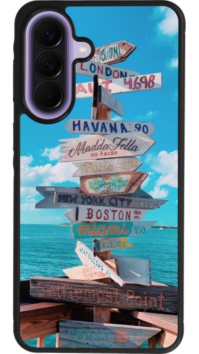 Coque Samsung Galaxy A57 5G - Silicone rigide noir Cool Cities Directions