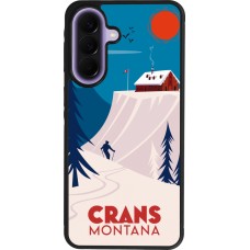 Coque Samsung Galaxy A57 5G - Silicone rigide noir Crans-Montana Cabane