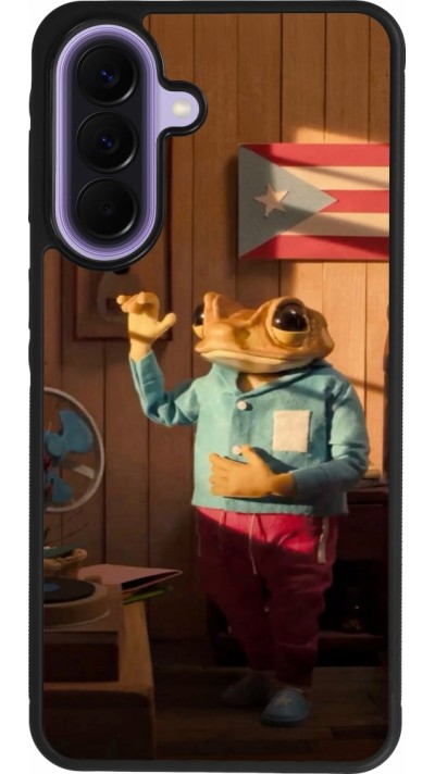 Coque Samsung Galaxy A57 5G - Silicone rigide noir Dancing frog DTMF