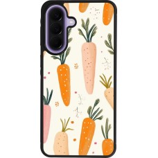 Coque Samsung Galaxy A57 5G - Silicone rigide noir Easter 2026 Illustration carrots