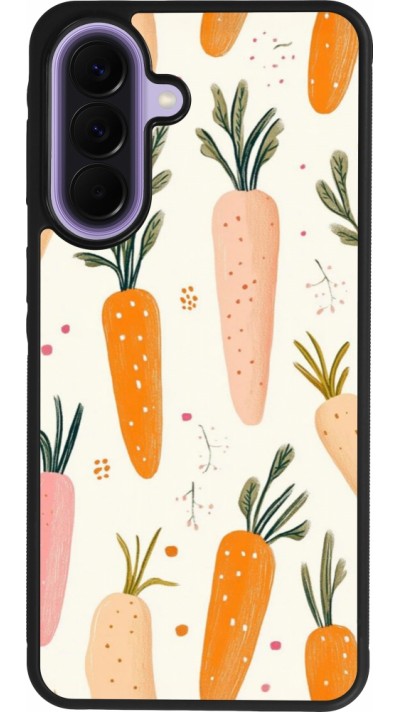 Coque Samsung Galaxy A57 5G - Silicone rigide noir Easter 2026 Illustration carrots