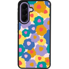 Coque Samsung Galaxy A57 5G - Silicone rigide noir Easter 2024 flower power