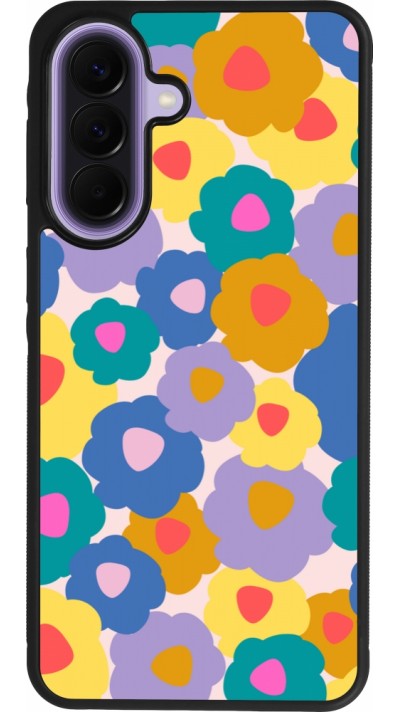Coque Samsung Galaxy A57 5G - Silicone rigide noir Easter 2024 flower power