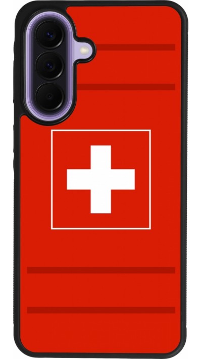 Coque Samsung Galaxy A57 5G - Silicone rigide noir Euro 2020 Switzerland