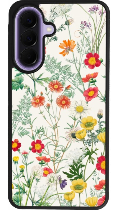 Coque Samsung Galaxy A57 5G - Silicone rigide noir Flora Botanical Wildlife