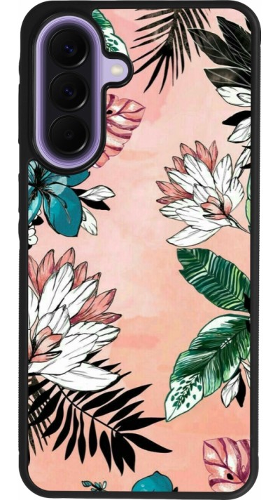 Coque Samsung Galaxy A57 5G - Silicone rigide noir Flowers Artprint