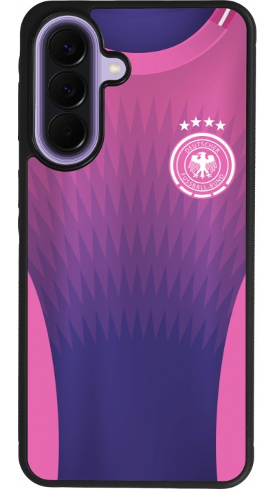 Coque Samsung Galaxy A57 5G - Silicone rigide noir Maillot de football Allemagne Extérieur personnalisable