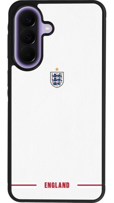 Coque Samsung Galaxy A57 5G - Silicone rigide noir Maillot de football Angleterre 2026 personnalisable