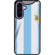 Coque Samsung Galaxy A57 5G - Silicone rigide noir Maillot de football Argentine 2022 personnalisable