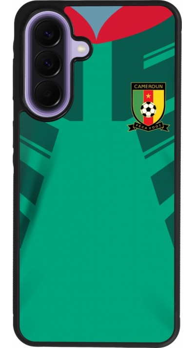 Coque Samsung Galaxy A57 5G - Silicone rigide noir Maillot de football Cameroun 2022 personnalisable
