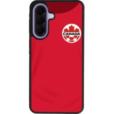 Coque Samsung Galaxy A57 5G - Silicone rigide noir Maillot de football Canada 2022 personnalisable