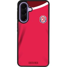 Coque Samsung Galaxy A57 5G - Silicone rigide noir Maillot de football Costa Rica 2022 personnalisable