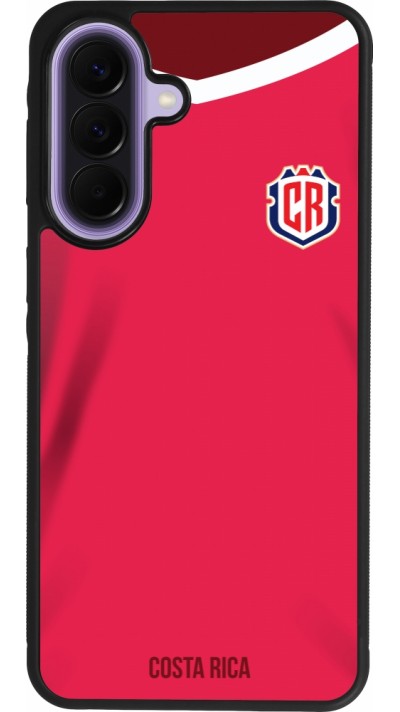 Coque Samsung Galaxy A57 5G - Silicone rigide noir Maillot de football Costa Rica 2022 personnalisable
