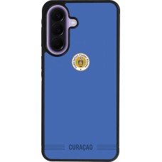 Coque Samsung Galaxy A57 5G - Silicone rigide noir Maillot de football Curaçao 2026 personnalisable