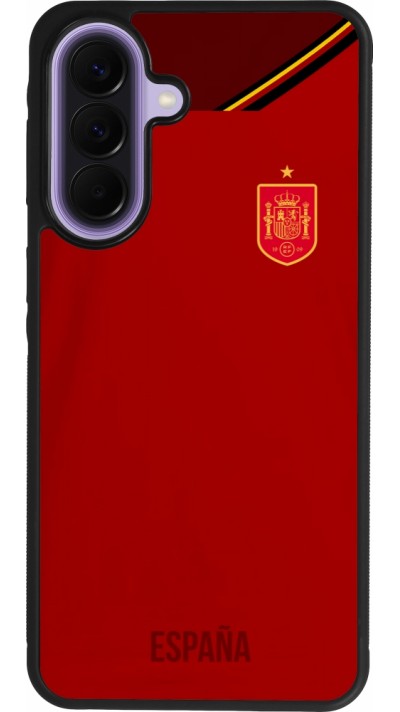 Coque Samsung Galaxy A57 5G - Silicone rigide noir Maillot de football Espagne 2022 personnalisable