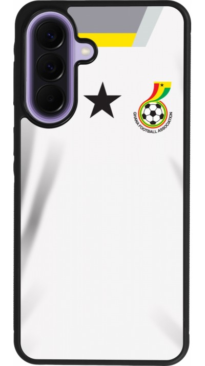 Coque Samsung Galaxy A57 5G - Silicone rigide noir Maillot de football Ghana 2022 personnalisable
