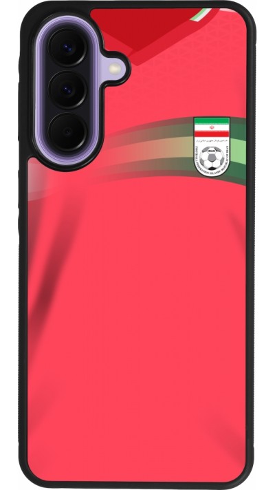 Coque Samsung Galaxy A57 5G - Silicone rigide noir Maillot de football Iran 2022 personnalisable