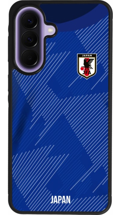 Coque Samsung Galaxy A57 5G - Silicone rigide noir Maillot de football Japon 2022 personnalisable