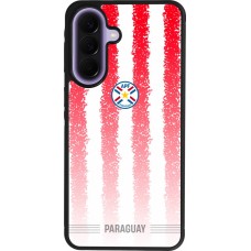 Coque Samsung Galaxy A57 5G - Silicone rigide noir Maillot de football Paraguay 2026 personnalisable