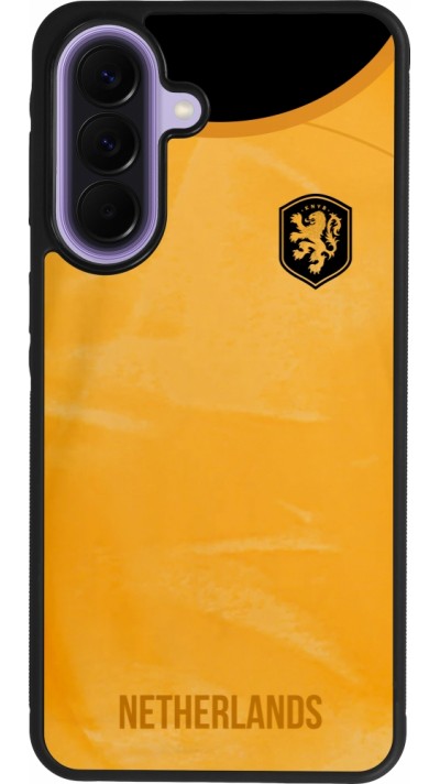 Coque Samsung Galaxy A57 5G - Silicone rigide noir Maillot de football Pays-Bas 2022 personnalisable