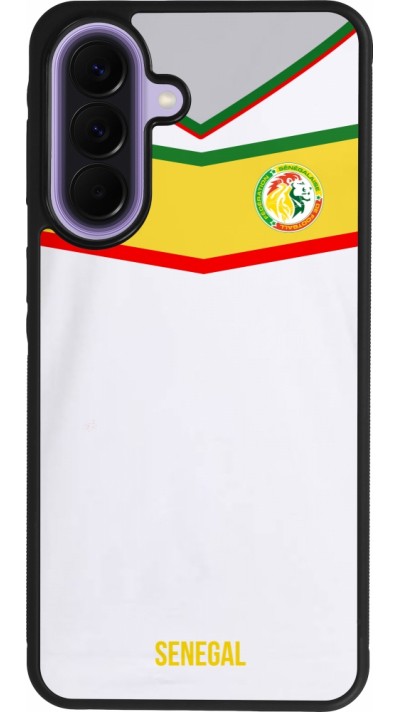 Coque Samsung Galaxy A57 5G - Silicone rigide noir Maillot de football Senegal 2022 personnalisable