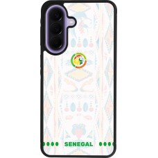 Coque Samsung Galaxy A57 5G - Silicone rigide noir Maillot de football Sénégal 2026 personnalisable