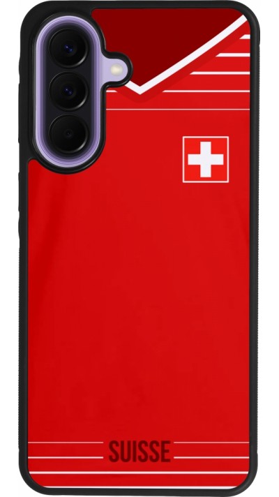 Coque Samsung Galaxy A57 5G - Silicone rigide noir Football shirt Switzerland 2022