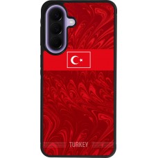 Coque Samsung Galaxy A57 5G - Silicone rigide noir Maillot de football Turquie 2026 personnalisable