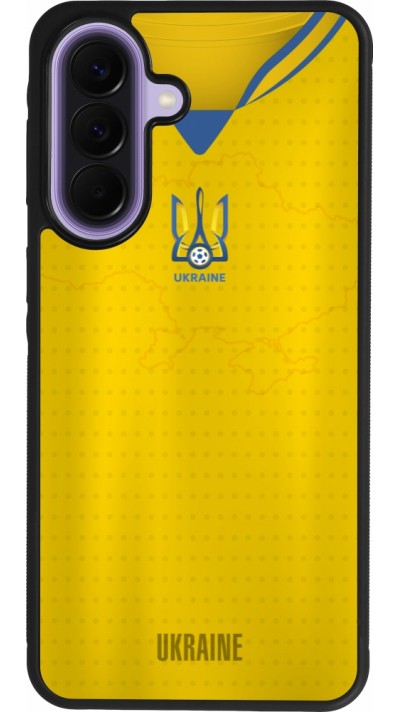 Coque Samsung Galaxy A57 5G - Silicone rigide noir Maillot de football Ukraine