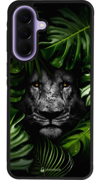 Coque Samsung Galaxy A57 5G - Silicone rigide noir Forest Lion