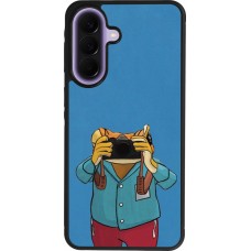 Coque Samsung Galaxy A57 5G - Silicone rigide noir Frog with camera DTMF