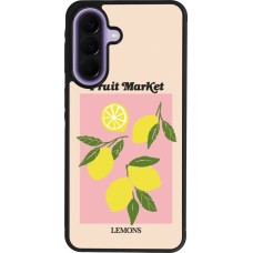 Coque Samsung Galaxy A57 5G - Silicone rigide noir Fruit market lemons 2026