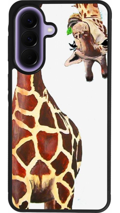 Coque Samsung Galaxy A57 5G - Silicone rigide noir Giraffe Fit