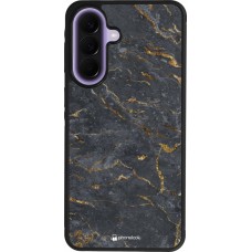 Coque Samsung Galaxy A57 5G - Silicone rigide noir Grey Gold Marble