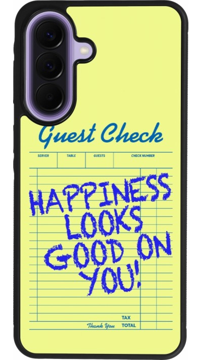 Coque Samsung Galaxy A57 5G - Silicone rigide noir Guest check 2026