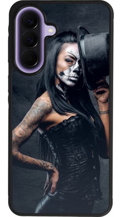 Coque Samsung Galaxy A57 5G - Silicone rigide noir Halloween 22 Tattooed Girl